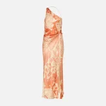 sir como asymmetric midi dress paradiso floral print - KITH-SHOP