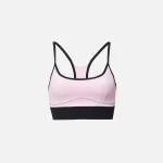 solid striped soleil strappy sports bra in cloud pink - KITH-SHOP