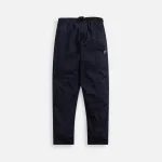 south2 west8 navy gabardine belted casual pants - KITH-SHOP