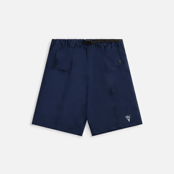 south2 west8 navy grosgrain belted casual shorts c n - KITH-SHOP