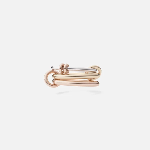 spinelli kilcollin raneth mx 3 link ring in silver and yellow gold - KITH-SHOP