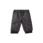 stampd black double layer short - KITH-SHOP