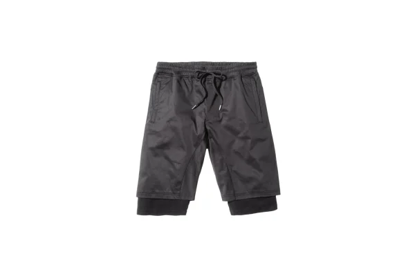 stampd black double layer short - KITH-SHOP