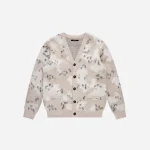 stampd desert camo lightweight cardigan khaki - KITH-SHOP