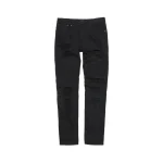 stampd distressed moto fit denim jeans black - KITH-SHOP