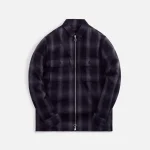 stampd mason zip up shirt in black - KITH-SHOP