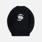 stampd seaset black knit sweater - KITH-SHOP