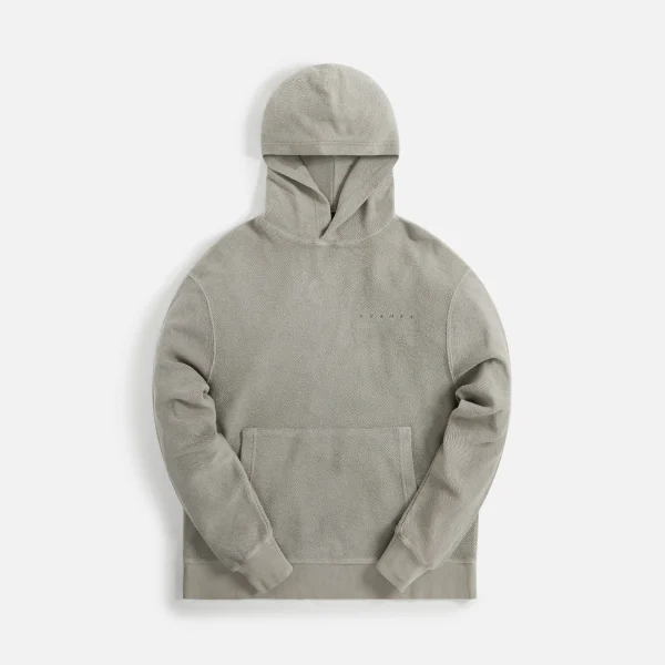 stampd strike logo reverse hoodie in fog - KITH-SHOP