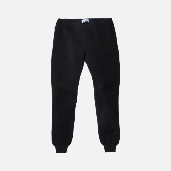 stone island black cargo sweatpants - KITH-SHOP