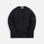 stone island black crewneck sweatshirt - KITH-SHOP