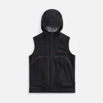 stone island black hooded vest - KITH-SHOP