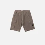 stone island dove grey fleece bermuda shorts - KITH-SHOP