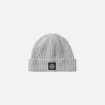 stone island grey wool beanie hat - KITH-SHOP