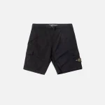 stone island men s black bermuda shorts - KITH-SHOP