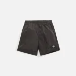 stone island metal nylon garment dyed swim shorts in charcoal - KITH-SHOP