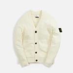 stone island natural lambswool naslan cardigan - KITH-SHOP