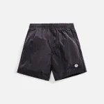 stone island nylon metal garment dyed swim trunks in peltro - KITH-SHOP