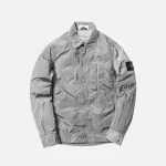 stone island nylon metal jacket in silver and lavender - KITH-SHOP