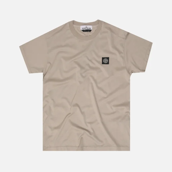 stone island sand colored graphic tee - KITH-SHOP