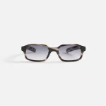 stylish flatlist hanky sunglasses grey havana frame with smoke gradient lenses - KITH-SHOP