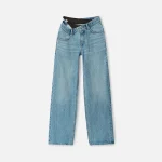 t by alexander wang asymmetric waistband vintage jeans with bikini trim - KITH-SHOP