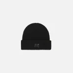 t by alexander wang black debossed beanie - KITH-SHOP