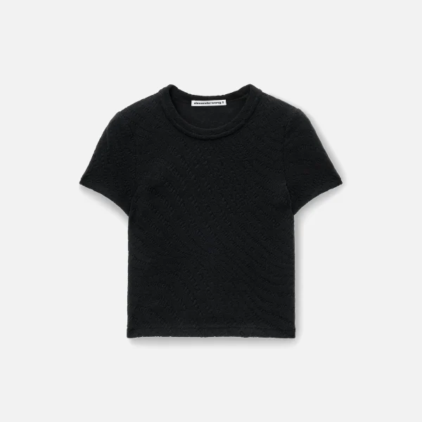 t by alexander wang crew neck baby tee sky blue - KITH-SHOP