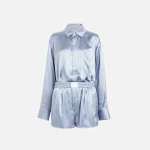 t by alexander wang dark iris button up boxer short romper - KITH-SHOP