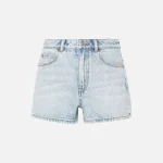 t by alexander wang high rise bleach wash shorty shorts - KITH-SHOP