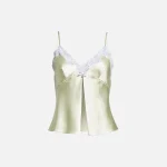 t by alexander wang lace trim butterfly cami top in pale mint - KITH-SHOP