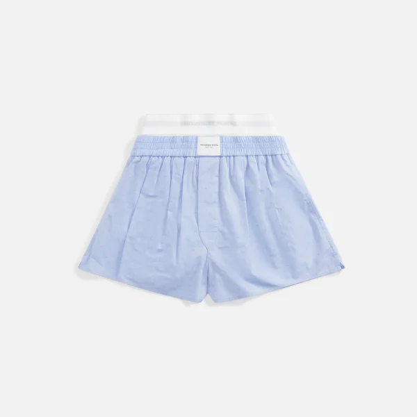 t by alexander wang logo elastic chambray blue boxer short combo - KITH-SHOP