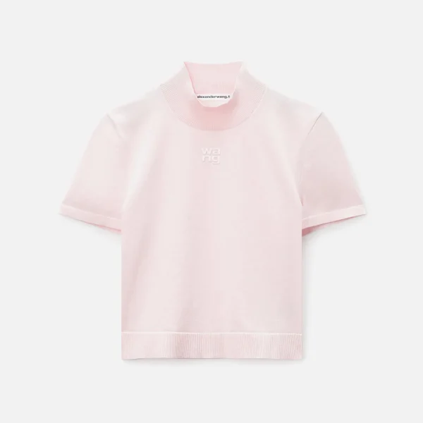 t by alexander wang pink mock neck tee - KITH-SHOP