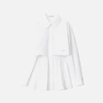 t by alexander wang smocked cami cropped shirt set white - KITH-SHOP