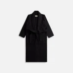 tekla classic black bathrobe - KITH-SHOP