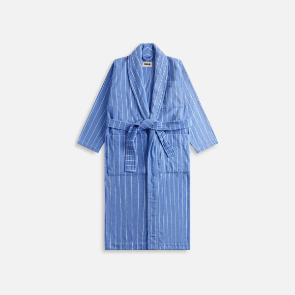 tekla marseille stripes classic bathrobe - KITH-SHOP