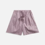 tekla pleated short in mauve stripe - KITH-SHOP