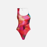 the attico multi printed lycra chain detail swimsuit - KITH-SHOP