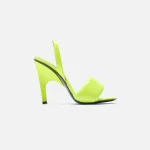 the attico rem 105mm sandal in fluorescent yellow - KITH-SHOP