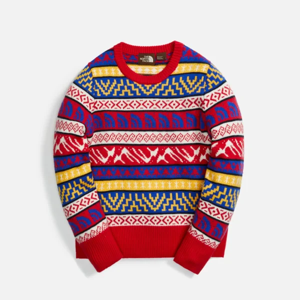 the north face brown label crew sweater multi color - KITH-SHOP