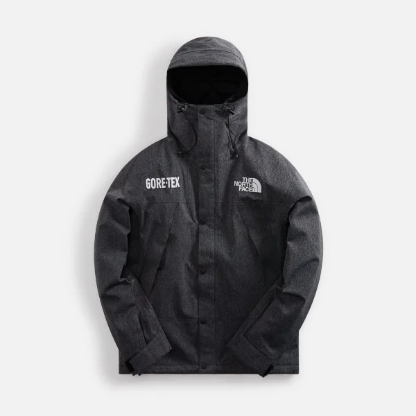 the north face men s gore tex mountain jacket black denim - KITH-SHOP