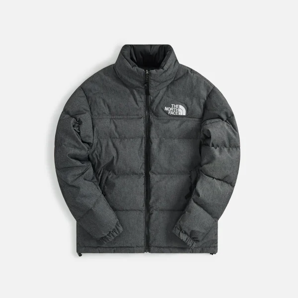 the north face men s reversible nuptse jacket black denim edition - KITH-SHOP