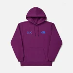 the north face x kaws collaboration hoodie pamplona purple edition - KITH-SHOP