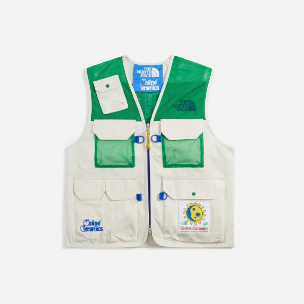 the north face x online ceramics m66 utility field vest raw undyed arden green - KITH-SHOP