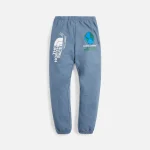 the north face x online ceramics regrind blue graphic sweatpants - KITH-SHOP