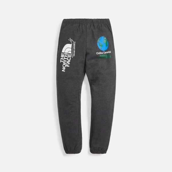 the north face x online ceramics regrind graphic sweatpants black - KITH-SHOP