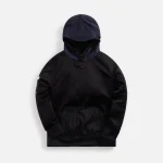 the north face x project u dotknit double hoodie tnf black aviator navy - KITH-SHOP