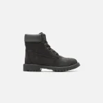 timberland junior 6 premium waterproof boots black - KITH-SHOP