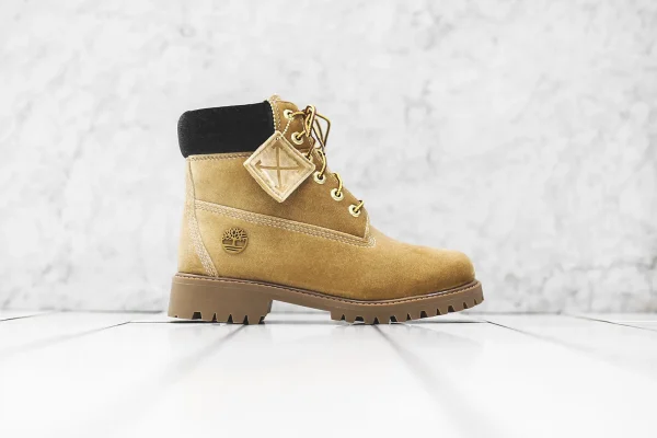 timberland x off white 6 inch camel brown boots - KITH-SHOP