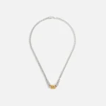 tom wood dean chain duo 18 in silver and gold - KITH-SHOP