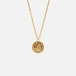 tom wood gold angel coin pendant necklace - KITH-SHOP